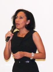 Sen. Nereida 'Nellie' Rivera-O'Reilly at Thursday's candidate forum on St. Croix. Sen. Nereida 'Nellie' Rivera-O'Reilly at Thursday's candidate forum on St. Croix.